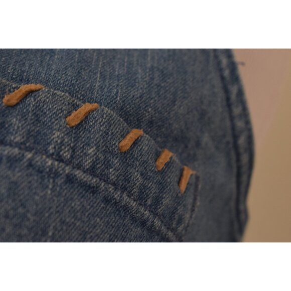 Vintage Christopher &‎ Banks Blue Denim Cotton Sleeveless Dress | size S - Picture 9 of 10